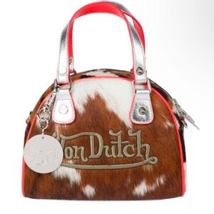 iSO Von Dutch cow print bag